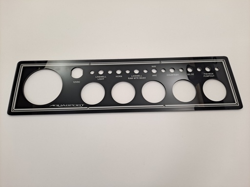 [PNL-Aqua12] Aquasport Dash Instrument Panel 19-7/8"L x 5"H