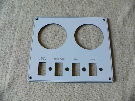 [PNL-Ang20] Angler Dash Instrument Panel 9"L x 8"H