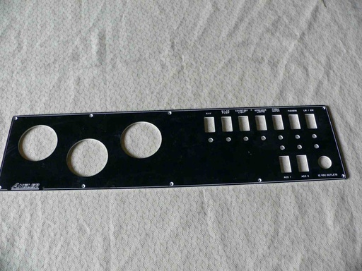 [PNL-Ang14] Angler Dash Instrument Panel 28"L bottom, 27-1/2"L top, 7"H.