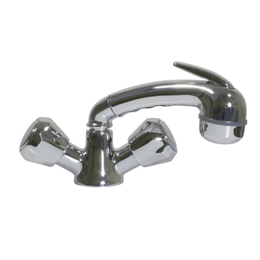 [PLB-001024] Scandvik 46019 Standard family mixer with chrome Euro pullout sprayer