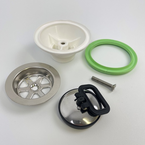[PLB-002201] Scandvik Part #10300 Drain w/stopper 1.25" outlet straight
