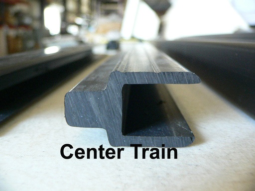 [TSM-000009] Roller Truck Sliding Door Track - Center Style Door Train Only - Sold by the foot