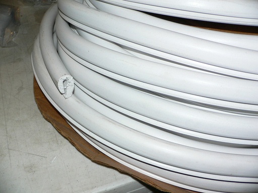 [TSM-000700] White Flexible Vinyl U-Shaped Edge Trim for Swim Platform and Motorbox