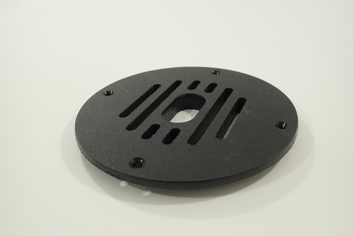 [PLS-ASSY-001101] VENT, DRAIN, 5-5/8" Round W/OVAL PULL - BLACK