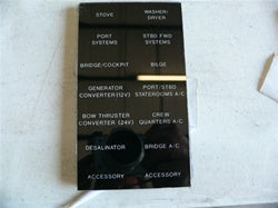 [SUR-000062] Sea Ray switch circuit breaker identification panel plate 1627264