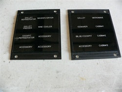 [SUR-000065] Sea Ray switch circuit breaker identification panel plates65