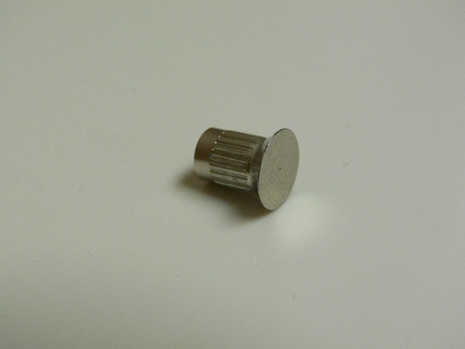 [SUR-000300] Flush press-in Flat barrel nut for acrylic doors, hatches, and panels 8-32 Chrome
