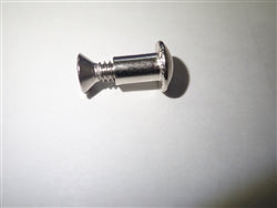 [HDW-001008] Nickel Plated Brass Barrel Nut 10-24 x 3/8" & 10-24 x 1/2" Phillips Flathead Screw - KIT