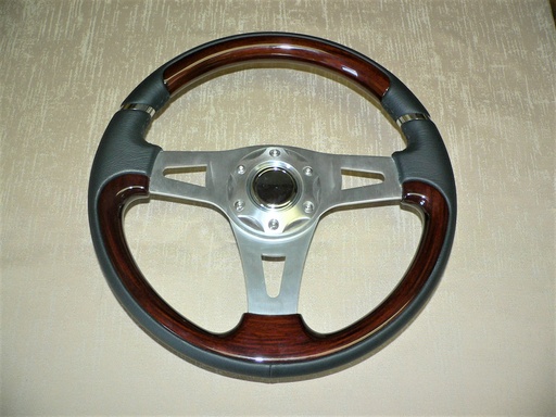 Steering Wheel leather/Cherry 3 spoke - Kit 370 