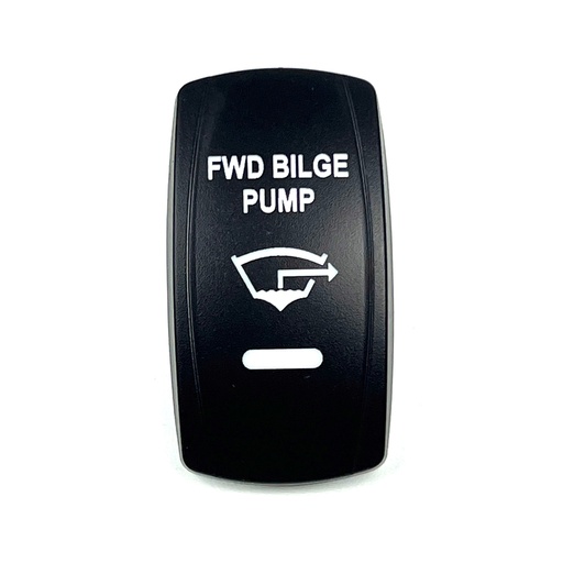 [ELC-ASSY-008325] C5 Engraved Actuator/Cover  : FWD  BILGE PUMP