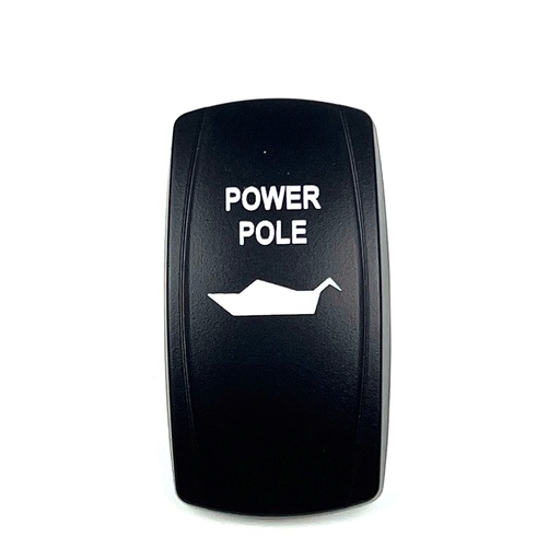 [ELC-ASSY-008330] C5 Engraved Actuator/Cover  : POWER POLE - BOAT