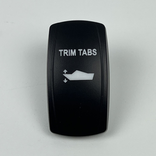 [ELC-ASSY-008335] C5 Engraved Actuator/Cover  : TRIM TABS {Arrows Outward}