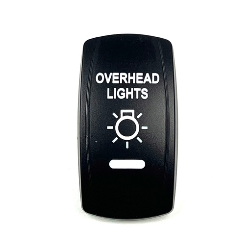 [ELC-ASSY-008350] C5 Engraved Actuator/Cover  : OVERHEAD LIGHTS
