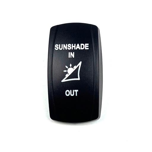 [ELC-ASSY-008390] C5 Engraved Actuator/Cover  : SUNSHADE IN OUT