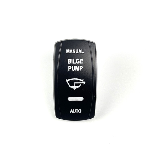 [ELC-ASSY-008409] C5 Engraved Actuator/Cover  : BILGE PUMP manual-auto