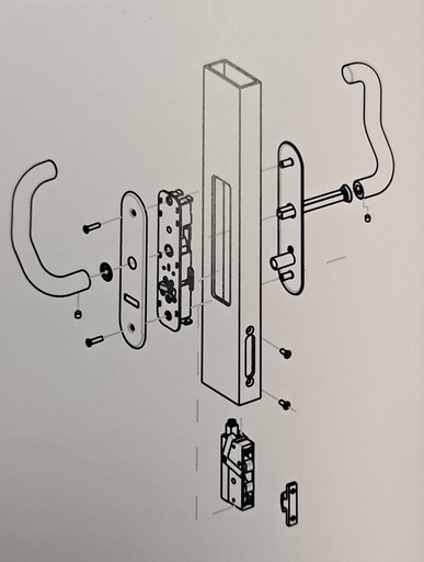 Mobella Star Slider Door Latch Standard Version