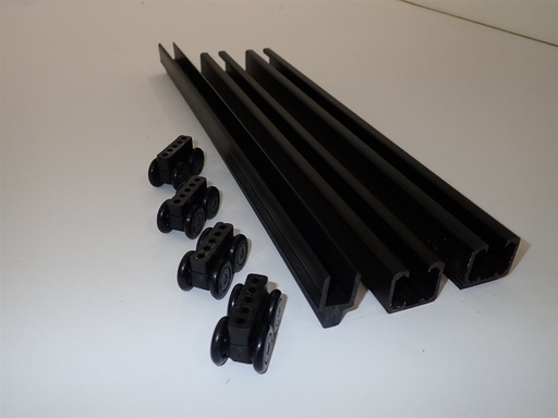 [TSM-000205] Roller Truck Sliding Door Track Set - 2002-2008 320/340 Sundancer