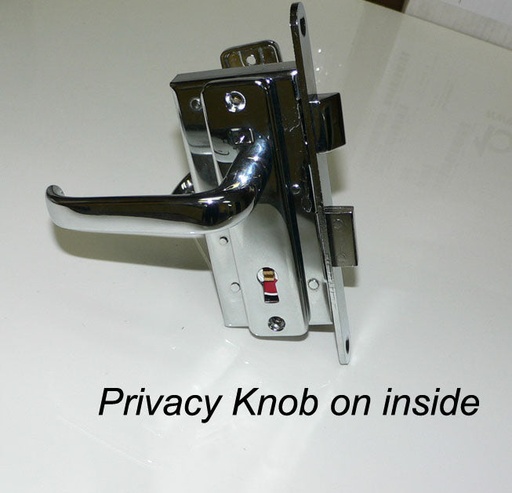 [HDW-004067] Mobella Slim M/S Swing Door Latch - Chrome, Privacy - Right Out/Left In 