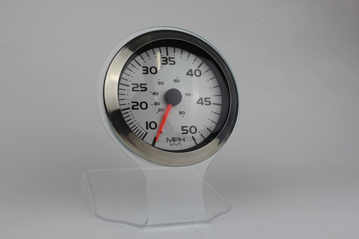 [GAU-003208] Argent Pro Speedometer Head Only 50 MPH 5" 65530SSF