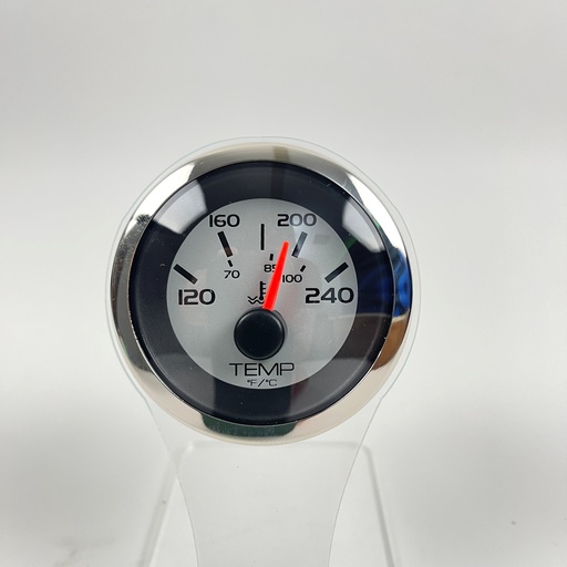 [GAU-003215] Argent Pro Water Temp  Gauge, I/O, Elec,120-240F  65553SSF 