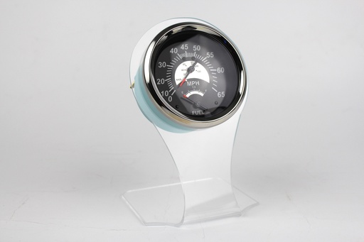 [GAU-003910] Black Sterling Multi Function 3" 65 MPH Speedo, Fuel 69264F
