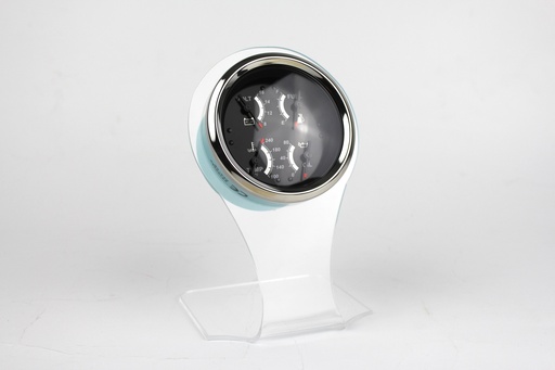 [GAU-003912] Black Sterling Multi Function 3" Fuel, Volt, Oil, Temp Gauge 69129SEF - STUD connections