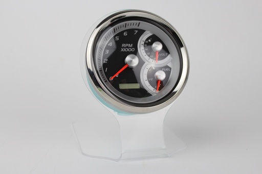 [GAU-003507] DeepVee Veethree Marinen5" Tachometer with Hourmeter, Fuel, Volt & Wire Harness - KIT