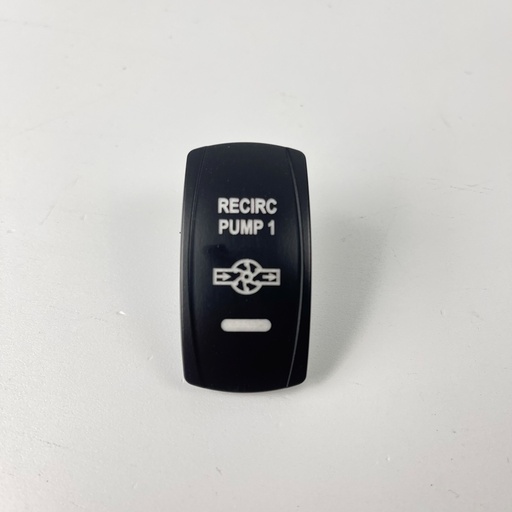 [ELC-ASSY-008419] C5 Engraved Actuator/Cover : RECIRC PUMP 1