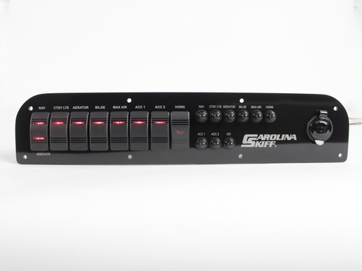 [FWPA-CS18Bay] Fully Wired Replacement Switch/Breaker Panel - Carolina Skiff 18' Bay