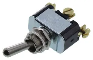 [ELC-012024] ON/OFF/ON Carling Single Pole Chrome Toggle Switch 2FC54-73 Screw Terminals