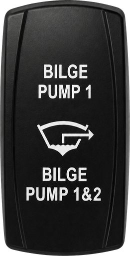 [ELC-ASSY-008426] C5 Engraved Actuator/Cover : Bilge Pump 1, 1&2