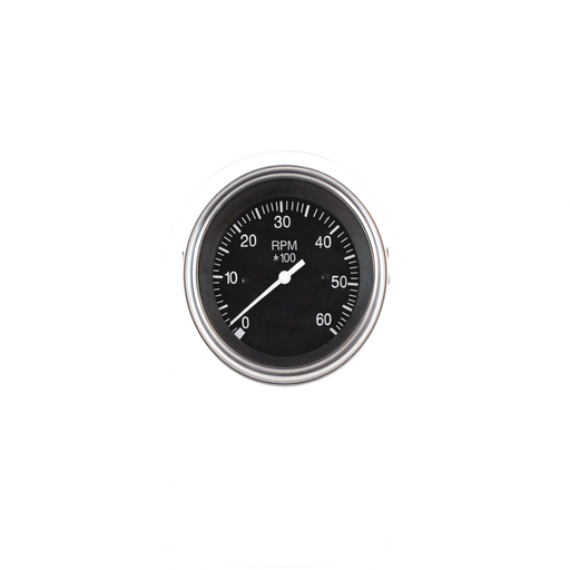 [GAU-004009] Heavy Duty Veethree Marine Tach, Electrical, Gas Engine, 6K, 3" 